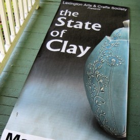Poster girl, The State of Clay exhibition, MA, Kristen Kieffer Grande jar